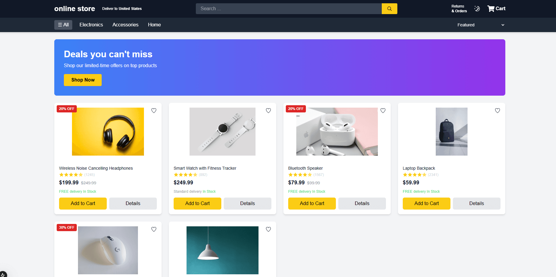 Amazon clone
