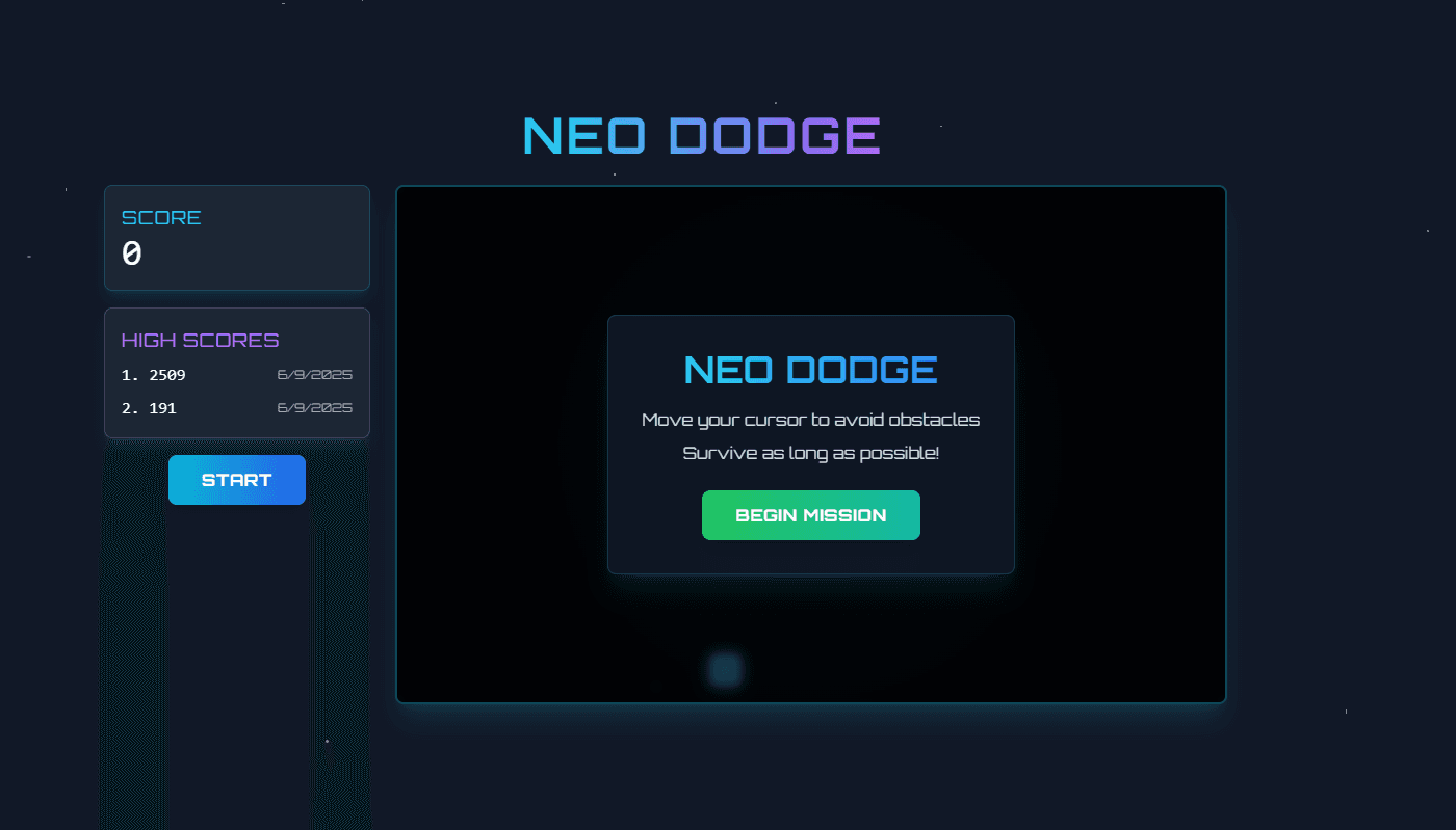 Dodge game