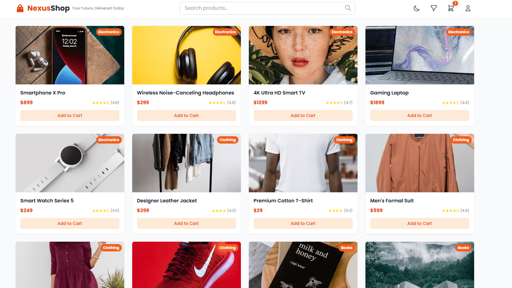 E-commerce vanilla
