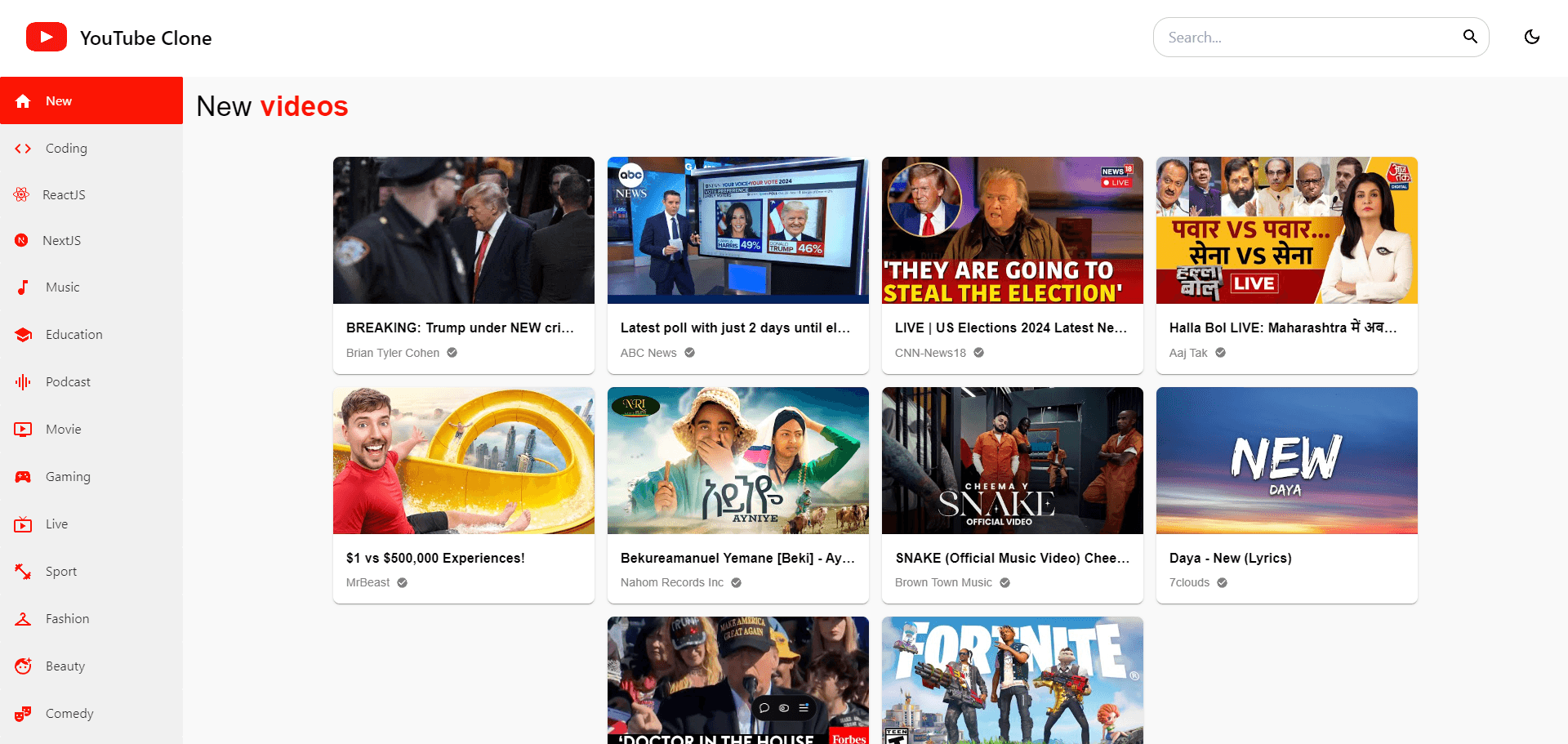 Youtube Clone
